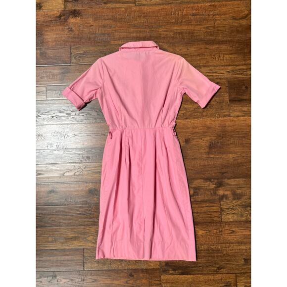 Vintage Clothing - Button Front Shirt Dress - Cotton Candy Pink - Small - Picture 7 of 12